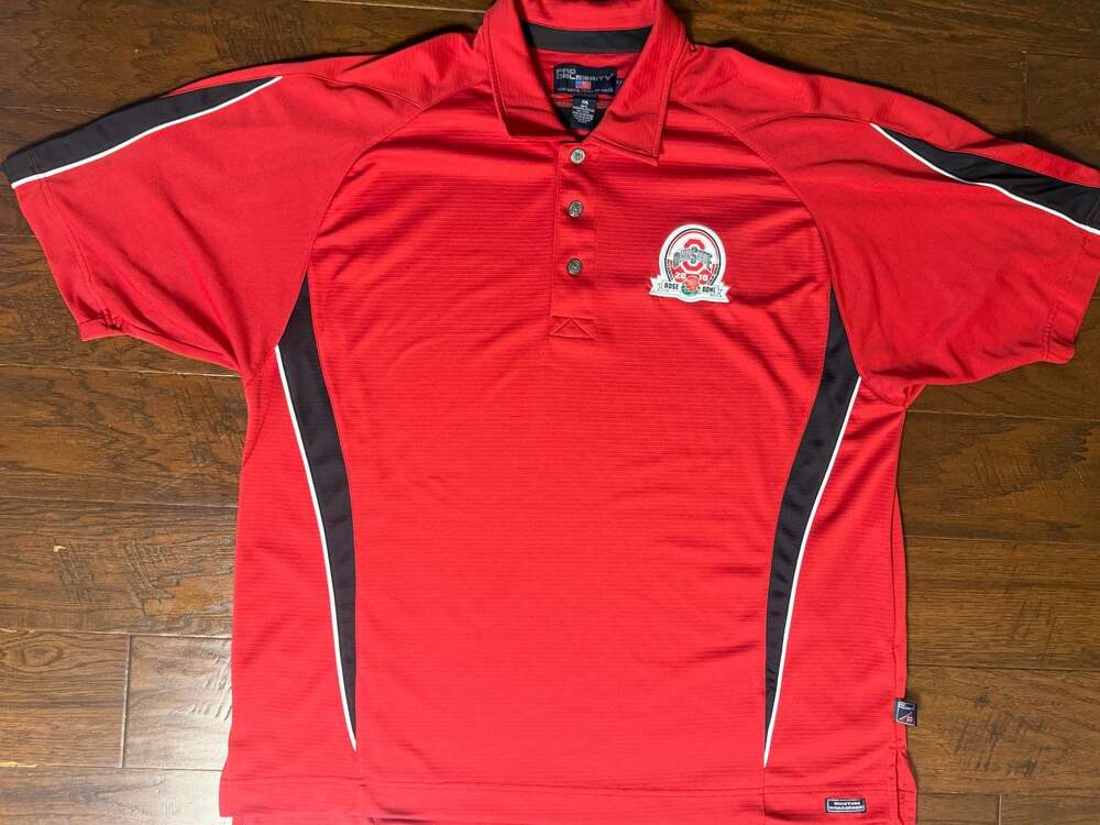 Pro Celebrity Ohio State 2010 Rose Bowl Polo Shirt Size XXL